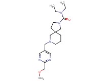 N,N-diethyl-7-{[2-(methoxymethyl)pyrimidin-5-yl]methyl}-2,7-diazaspiro[4.5]decane-2-carboxamide