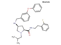 (4S)-N-[2-(2-fluorophenyl)ethyl]-1-isobutyl-4-[(3-phenoxybenzyl)amino]-L-prolinamide
