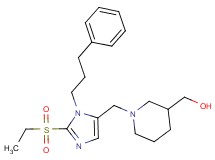 (1-{[2-(ethylsulfonyl)-1-(3-phenylpropyl)-1H-imidazol-5-yl]methyl}-3-piperidinyl)methanol