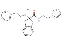 N-[2-(1H-imidazol-1-yl)ethyl]-2-[methyl(2-phenylethyl)amino]-2-indanecarboxamide