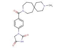1-{4-[(3-methyl-3,9-diazaspiro[5.6]dodec-9-yl)carbonyl]phenyl}imidazolidine-2,4-dione