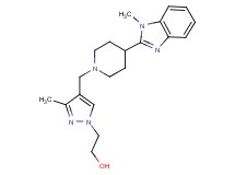 2-(3-methyl-4-{[4-(1-methyl-1H-benzimidazol-2-yl)-1-piperidinyl]methyl}-1H-pyrazol-1-yl)ethanol