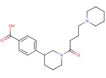 4-[1-(4-piperidin-1-ylbutanoyl)piperidin-3-yl]benzoic acid