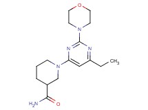 1-[6-ethyl-2-(4-morpholinyl)-4-pyrimidinyl]-3-piperidinecarboxamide trifluoroacetate