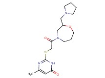 6-methyl-2-({2-oxo-2-[2-(pyrrolidin-1-ylmethyl)-1,4-oxazepan-4-yl]ethyl}thio)pyrimidin-4(3H)-one