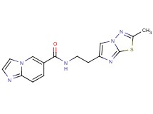 N-[2-(2-methylimidazo[2,1-b][1,3,4]thiadiazol-6-yl)ethyl]imidazo[1,2-a]pyridine-6-carboxamide