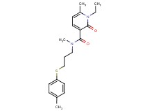1-ethyl-N,6-dimethyl-N-{3-[(4-methylphenyl)thio]propyl}-2-oxo-1,2-dihydropyridine-3-carboxamide
