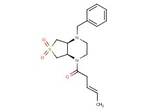 (4aR*,7aS*)-1-benzyl-4-[(3E)-3-pentenoyl]octahydrothieno[3,4-b]pyrazine 6,6-dioxide