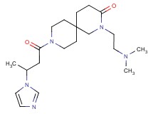 2-[2-(dimethylamino)ethyl]-9-[3-(1H-imidazol-1-yl)butanoyl]-2,9-diazaspiro[5.5]undecan-3-one