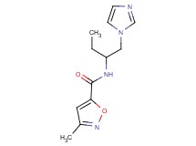 N-[1-(1H-imidazol-1-ylmethyl)propyl]-3-methylisoxazole-5-carboxamide