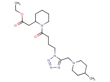 ethyl [1-(4-{5-[(4-methyl-1-piperidinyl)methyl]-1H-tetrazol-1-yl}butanoyl)-2-piperidinyl]acetate