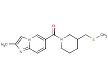 2-methyl-6-({3-[(methylthio)methyl]piperidin-1-yl}carbonyl)imidazo[1,2-a]pyridine