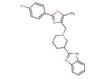 2-(1-{[2-(4-chlorophenyl)-5-methyl-1,3-oxazol-4-yl]methyl}-3-piperidinyl)-1H-benzimidazole