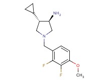 rel-(3R,4S)-4-cyclopropyl-1-(2,3-difluoro-4-methoxybenzyl)-3-pyrrolidinamine dihydrochloride