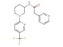 2-(3-pyridinyl)-N-{1-[5-(trifluoromethyl)-2-pyridinyl]-3-piperidinyl}acetamide