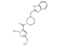 2-({1-[(3-ethyl-1-methyl-1H-pyrazol-5-yl)carbonyl]piperidin-3-yl}methyl)-1H-benzimidazole