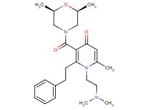 1-[2-(dimethylamino)ethyl]-3-{[(2R*,6S*)-2,6-dimethyl-4-morpholinyl]carbonyl}-6-methyl-2-(2-phenylethyl)-4(1H)-pyridinone