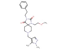 8-[(1,5-dimethyl-1H-pyrazol-4-yl)methyl]-1-(2-methoxyethyl)-3-(2-phenylethyl)-1,3,8-triazaspiro[4.5]decane-2,4-dione