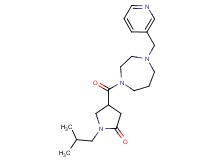 1-isobutyl-4-{[4-(3-pyridinylmethyl)-1,4-diazepan-1-yl]carbonyl}-2-pyrrolidinone