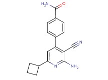4-(2-amino-3-cyano-6-cyclobutylpyridin-4-yl)benzamide