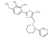 3-(1-{[2-(4-methoxy-2,3-dimethylphenyl)-5-methyl-1,3-oxazol-4-yl]methyl}-2-piperidinyl)pyridine