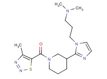 N,N-dimethyl-3-(2-{1-[(4-methyl-1,2,3-thiadiazol-5-yl)carbonyl]piperidin-3-yl}-1H-imidazol-1-yl)propan-1-amine