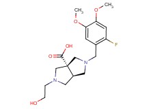 (3aS*,6aS*)-2-(2-fluoro-4,5-dimethoxybenzyl)-5-(2-hydroxyethyl)hexahydropyrrolo[3,4-c]pyrrole-3a(1H)-carboxylic acid