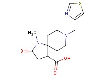 1-methyl-2-oxo-8-(1,3-thiazol-4-ylmethyl)-1,8-diazaspiro[4.5]decane-4-carboxylic acid