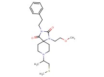 1-(2-methoxyethyl)-8-[1-methyl-2-(methylthio)ethyl]-3-(2-phenylethyl)-1,3,8-triazaspiro[4.5]decane-2,4-dione