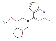 N-(2-methoxyethyl)-2-methyl-N-(tetrahydrofuran-2-ylmethyl)thieno[2,3-d]pyrimidin-4-amine