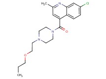 7-chloro-2-methyl-4-{[4-(2-propoxyethyl)piperazin-1-yl]carbonyl}quinoline
