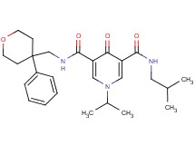N-isobutyl-1-isopropyl-4-oxo-N'-[(4-phenyltetrahydro-2H-pyran-4-yl)methyl]-1,4-dihydro-3,5-pyridinedicarboxamide