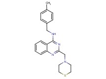 N-(4-methylbenzyl)-2-(4-thiomorpholinylmethyl)-4-quinazolinamine