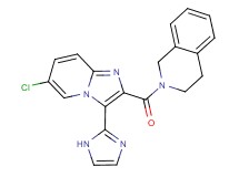 2-{[6-chloro-3-(1H-imidazol-2-yl)imidazo[1,2-a]pyridin-2-yl]carbonyl}-1,2,3,4-tetrahydroisoquinoline