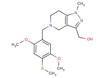 {5-[2,5-dimethoxy-4-(methylthio)benzyl]-1-methyl-4,5,6,7-tetrahydro-1H-pyrazolo[4,3-c]pyridin-3-yl}methanol