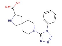 8-(1-phenyl-1H-tetrazol-5-yl)-2,8-diazaspiro[4.5]decane-3-carboxylic acid