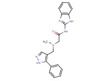 N-1H-benzimidazol-2-yl-2-{methyl[(5-phenyl-1H-pyrazol-4-yl)methyl]amino}acetamide