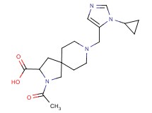 2-acetyl-8-[(1-cyclopropyl-1H-imidazol-5-yl)methyl]-2,8-diazaspiro[4.5]decane-3-carboxylic acid