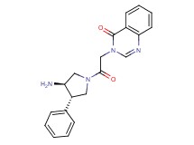 3-{2-[(3R*,4S*)-3-amino-4-phenylpyrrolidin-1-yl]-2-oxoethyl}quinazolin-4(3H)-one