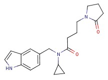 N-cyclopropyl-N-(1H-indol-5-ylmethyl)-4-(2-oxopyrrolidin-1-yl)butanamide