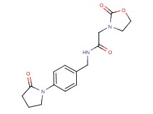 2-(2-oxo-1,3-oxazolidin-3-yl)-N-[4-(2-oxo-1-pyrrolidinyl)benzyl]acetamide