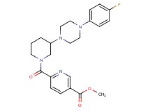 methyl 6-({3-[4-(4-fluorophenyl)-1-piperazinyl]-1-piperidinyl}carbonyl)nicotinate