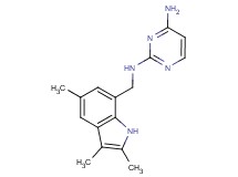 N~2~-[(2,3,5-trimethyl-1H-indol-7-yl)methyl]pyrimidine-2,4-diamine