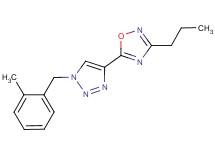 5-[1-(2-methylbenzyl)-1H-1,2,3-triazol-4-yl]-3-propyl-1,2,4-oxadiazole