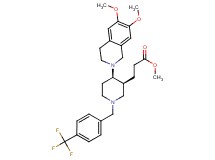 methyl 3-{(3S*,4R*)-4-(6,7-dimethoxy-3,4-dihydro-2(1H)-isoquinolinyl)-1-[4-(trifluoromethyl)benzyl]-3-piperidinyl}propanoate