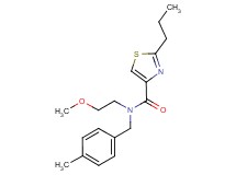 N-(2-methoxyethyl)-N-(4-methylbenzyl)-2-propyl-1,3-thiazole-4-carboxamide