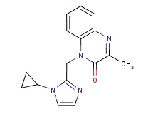 1-[(1-cyclopropyl-1H-imidazol-2-yl)methyl]-3-methylquinoxalin-2(1H)-one