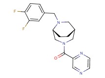 (1R*,5R*)-6-(3,4-difluorobenzyl)-3-(2-pyrazinylcarbonyl)-3,6-diazabicyclo[3.2.2]nonane