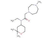 N-(2,2-dimethyltetrahydro-2H-pyran-4-yl)-N-ethyl-2-(4-methyl-1,4-diazepan-1-yl)acetamide