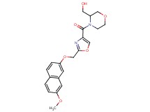 {4-[(2-{[(7-methoxy-2-naphthyl)oxy]methyl}-1,3-oxazol-4-yl)carbonyl]morpholin-3-yl}methanol